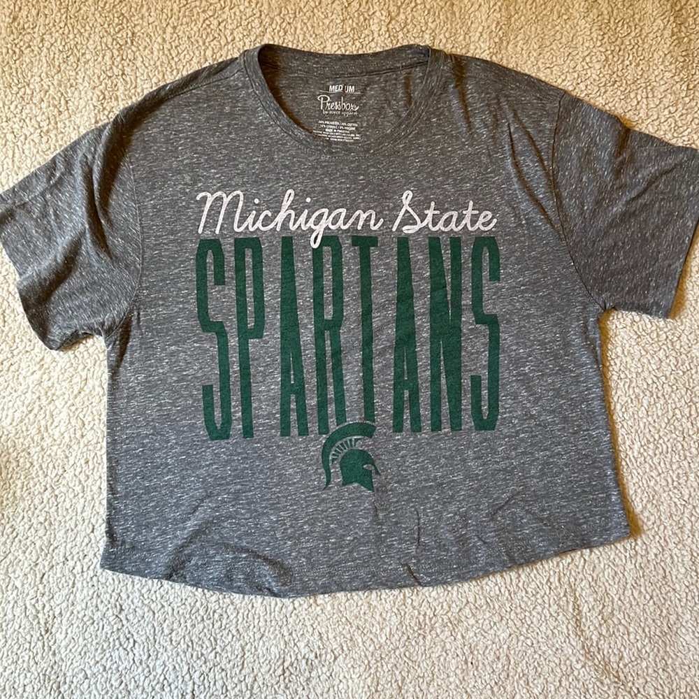 Michigan state Spartans crop top